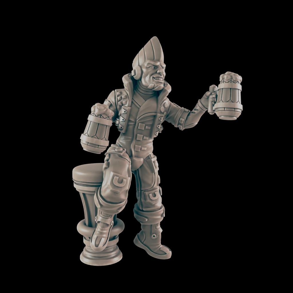 Party Boy. Cyberpunk Punk - Ec3d | 28mm and 32mm | Wargaming | DnD | Tabletop Roleplaying