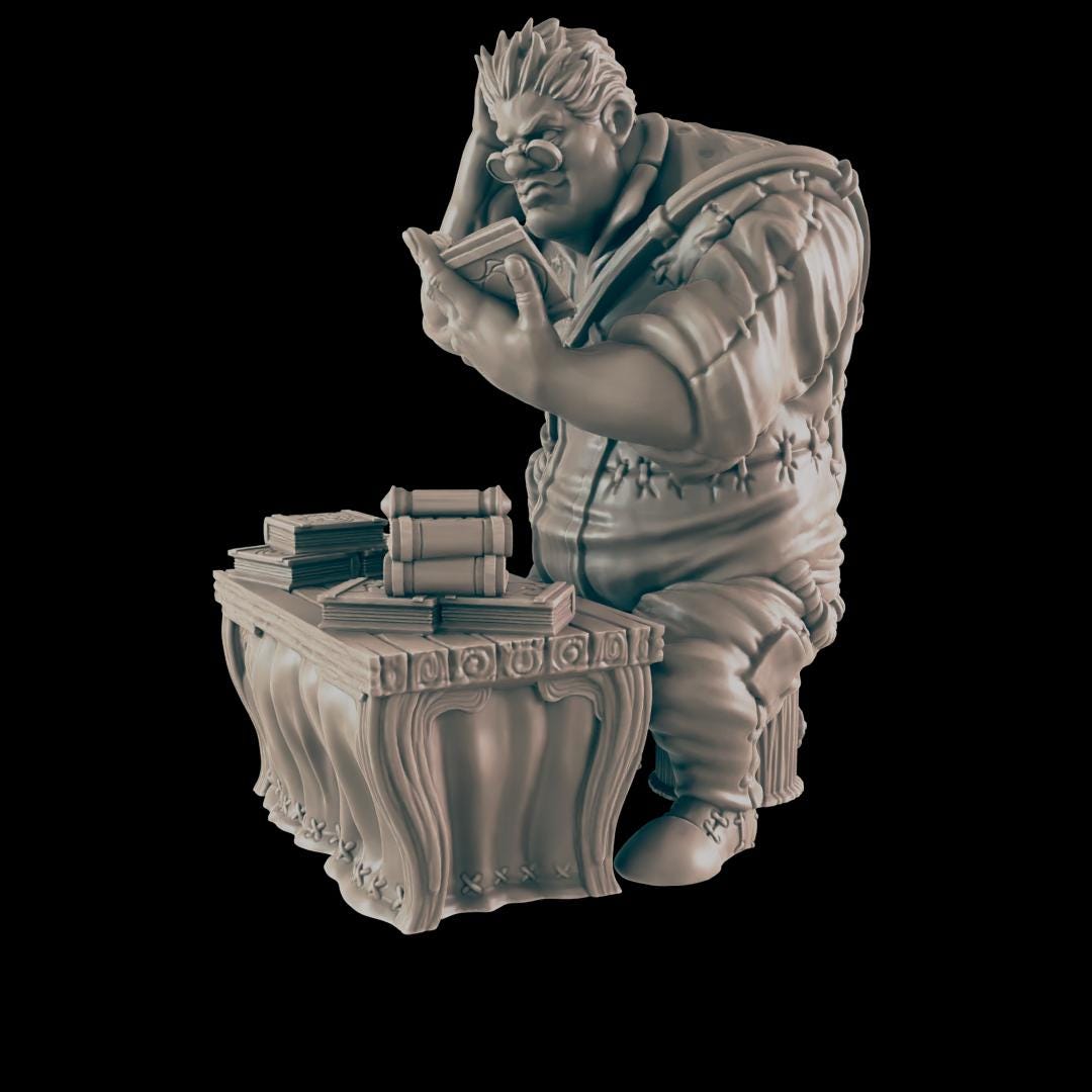 Giant Scholar - Ec3d | 28mm and 32mm | Wargaming | DnD | Tabletop Roleplaying