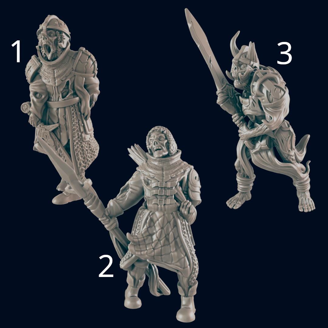 Undead Soldier - Ec3d | 28mm and 32mm | Wargaming | DnD | Tabletop Roleplaying