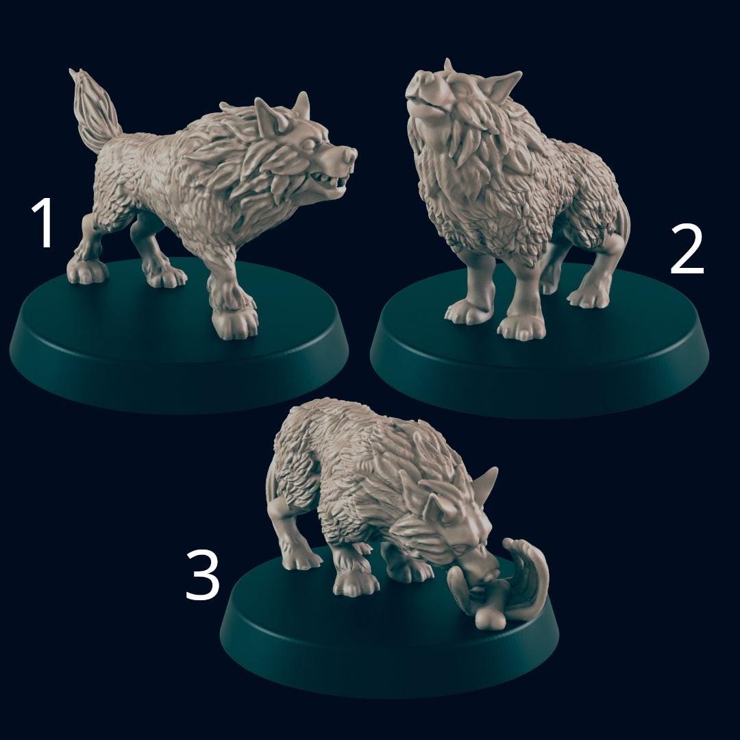 Wolf Pack - Ec3d | 28mm and 32mm | Wargaming | DnD | Tabletop Roleplaying
