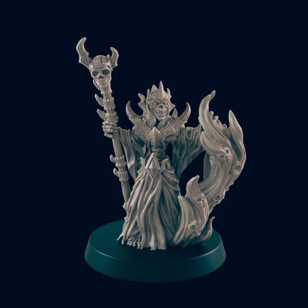 Lich - Ec3d | 28mm and 32mm | Wargaming | DnD | Tabletop Roleplaying