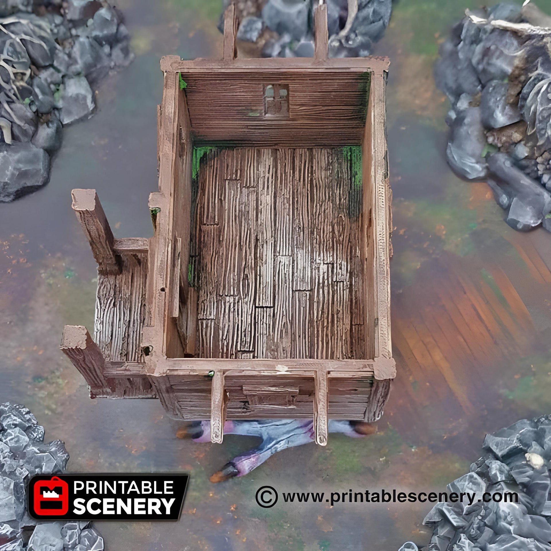 Baba Yagas Cottage. Shadowfey Wilds, 15mm, 28mm, 32mm - Printable Scenery | 28mm and 32mm | Wargaming | DnD | Tabletop Roleplaying