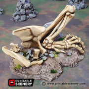 Dragons graveyard. Shadowfey Wilds, 15mm, 28mm, 32mm - Printable Scenery | 28mm and 32mm | Wargaming | DnD | Tabletop Roleplaying