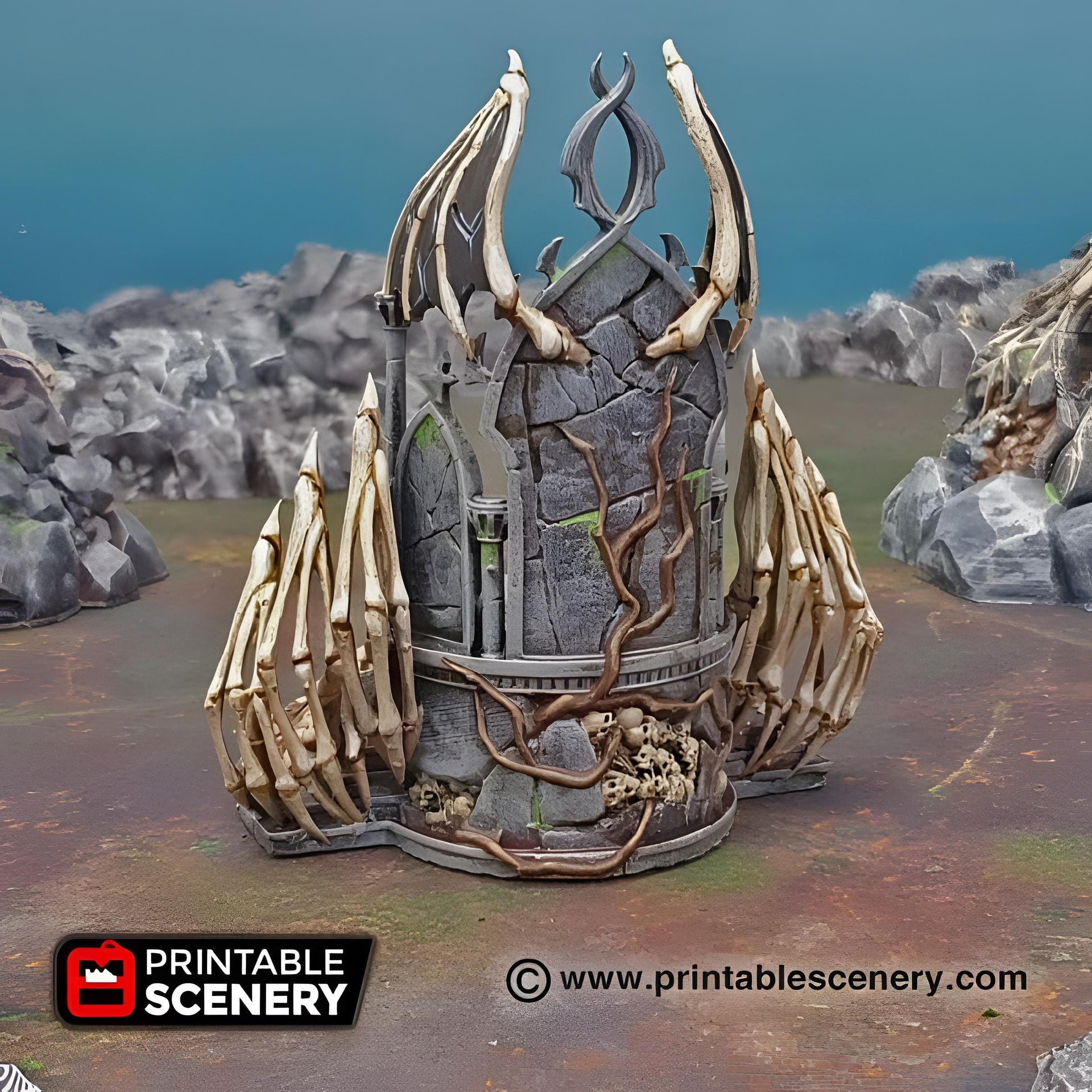 The Shadow Throne. Shadowfey Wilds, 15mm, 28mm, 32mm - Printable Scenery | 28mm and 32mm | Wargaming | DnD | Tabletop Roleplaying