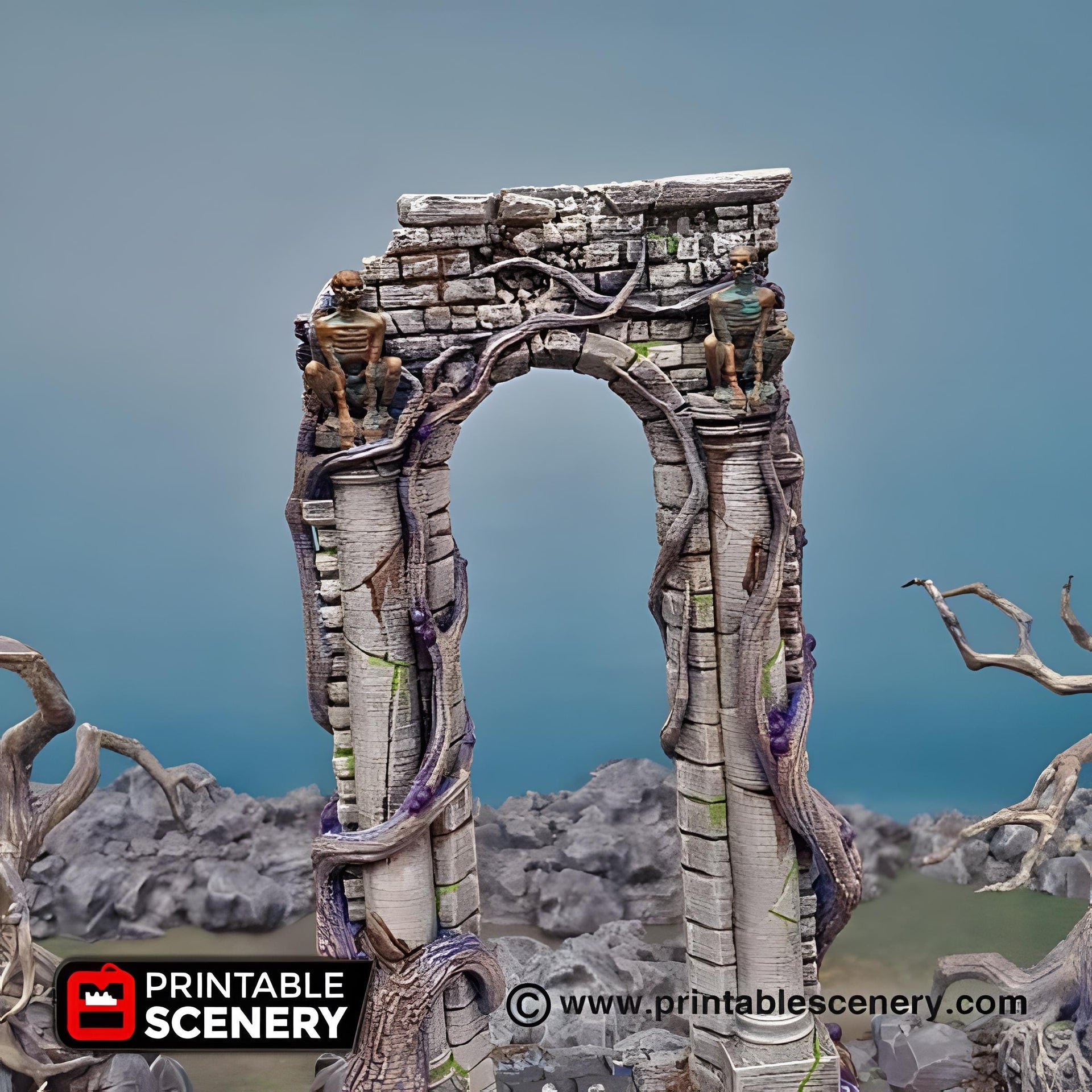 Shadows Gate. Shadowfey Wilds, 15mm, 28mm, 32mm - Printable Scenery | 28mm and 32mm | Wargaming | DnD | Tabletop Roleplaying