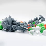 Santa Slayer and his eight tiny braindeer - Found Family Adventurecrafts | 28mm and 32mm | Wargaming | DnD | Tabletop Roleplaying