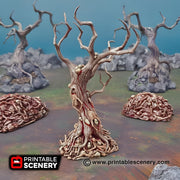Blood Trees. Shadowfey Wilds, 15mm, 28mm, 32mm - Printable Scenery | 28mm and 32mm | Wargaming | DnD | Tabletop Roleplaying