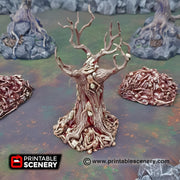 Blood Trees. Shadowfey Wilds, 15mm, 28mm, 32mm - Printable Scenery | 28mm and 32mm | Wargaming | DnD | Tabletop Roleplaying