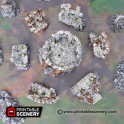 Court of the Shadowking. Shadowfey Wilds, 15mm, 28mm, 32mm - Printable Scenery | 28mm and 32mm | Wargaming | DnD | Tabletop Roleplaying