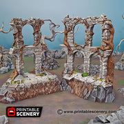 Court of the Shadowking. Shadowfey Wilds, 15mm, 28mm, 32mm - Printable Scenery | 28mm and 32mm | Wargaming | DnD | Tabletop Roleplaying