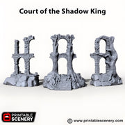 Court of the Shadowking. Shadowfey Wilds, 15mm, 28mm, 32mm - Printable Scenery | 28mm and 32mm | Wargaming | DnD | Tabletop Roleplaying