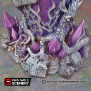 Corrupted Feyheart. Shadowfey Wilds, 15mm, 28mm, 32mm - Printable Scenery | 28mm and 32mm | Wargaming | DnD | Tabletop Roleplaying