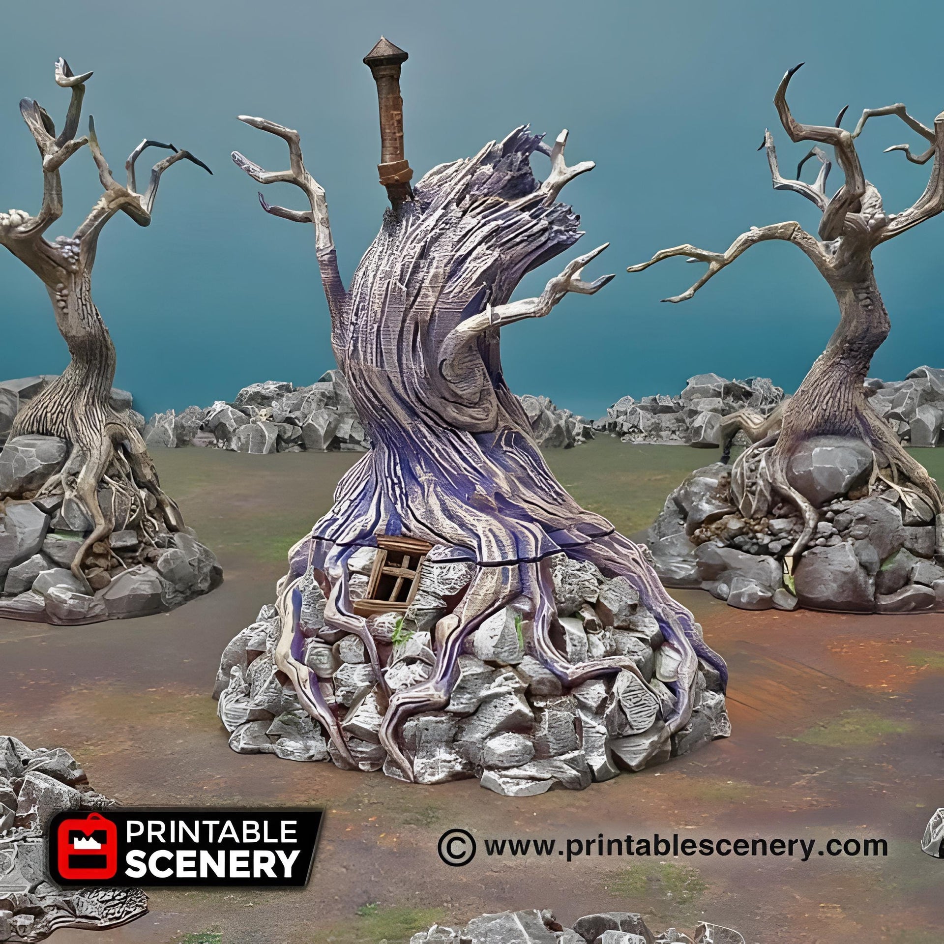 witches Hovel. Shadowfey Wilds, 15mm, 28mm, 32mm - Printable Scenery | 28mm and 32mm | Wargaming | DnD | Tabletop Roleplaying