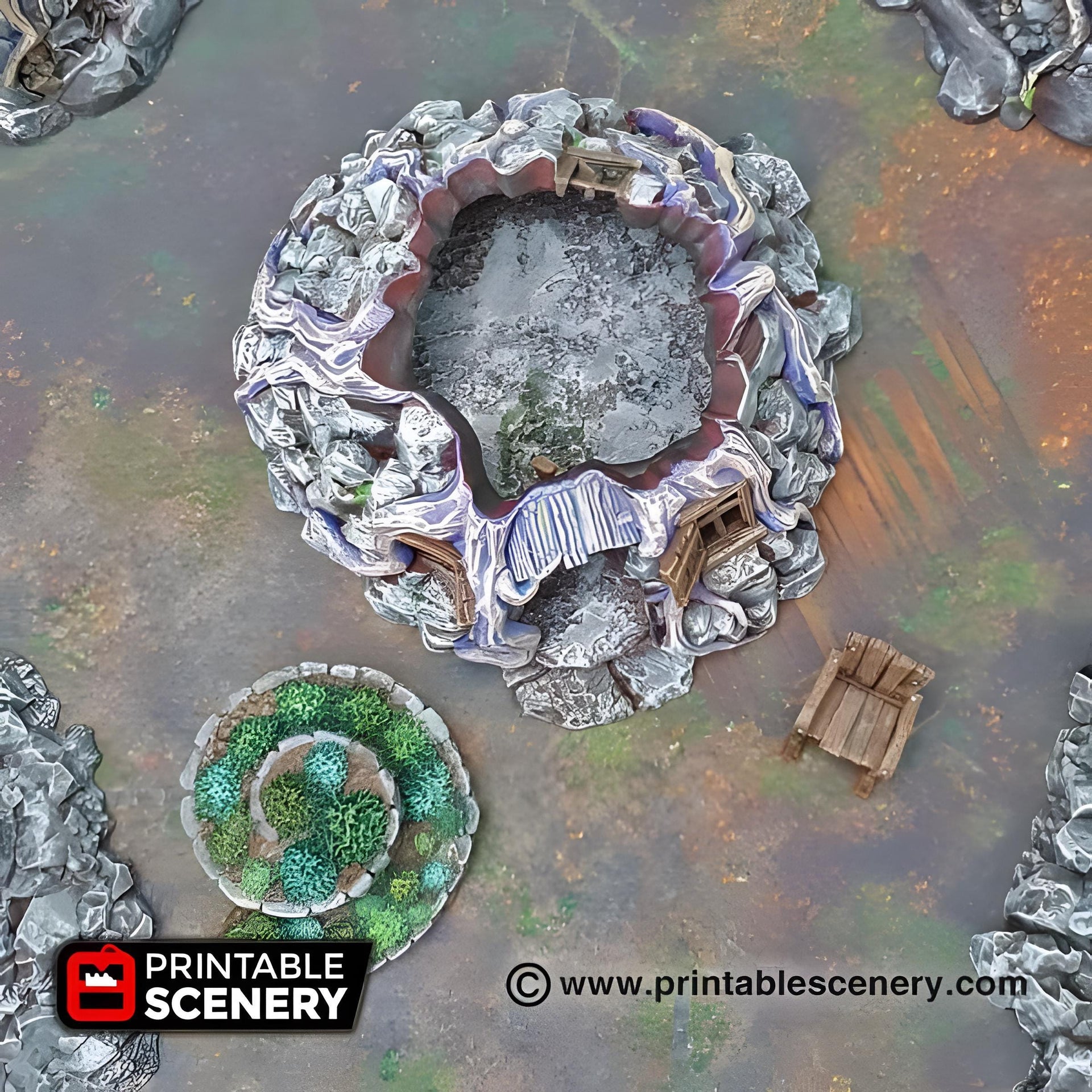 witches Hovel. Shadowfey Wilds, 15mm, 28mm, 32mm - Printable Scenery | 28mm and 32mm | Wargaming | DnD | Tabletop Roleplaying