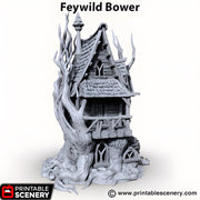 Feywild Bower. Shadowfey Wilds, 15mm, 28mm, 32mm - Printable Scenery | 28mm and 32mm | Wargaming | DnD | Tabletop Roleplaying