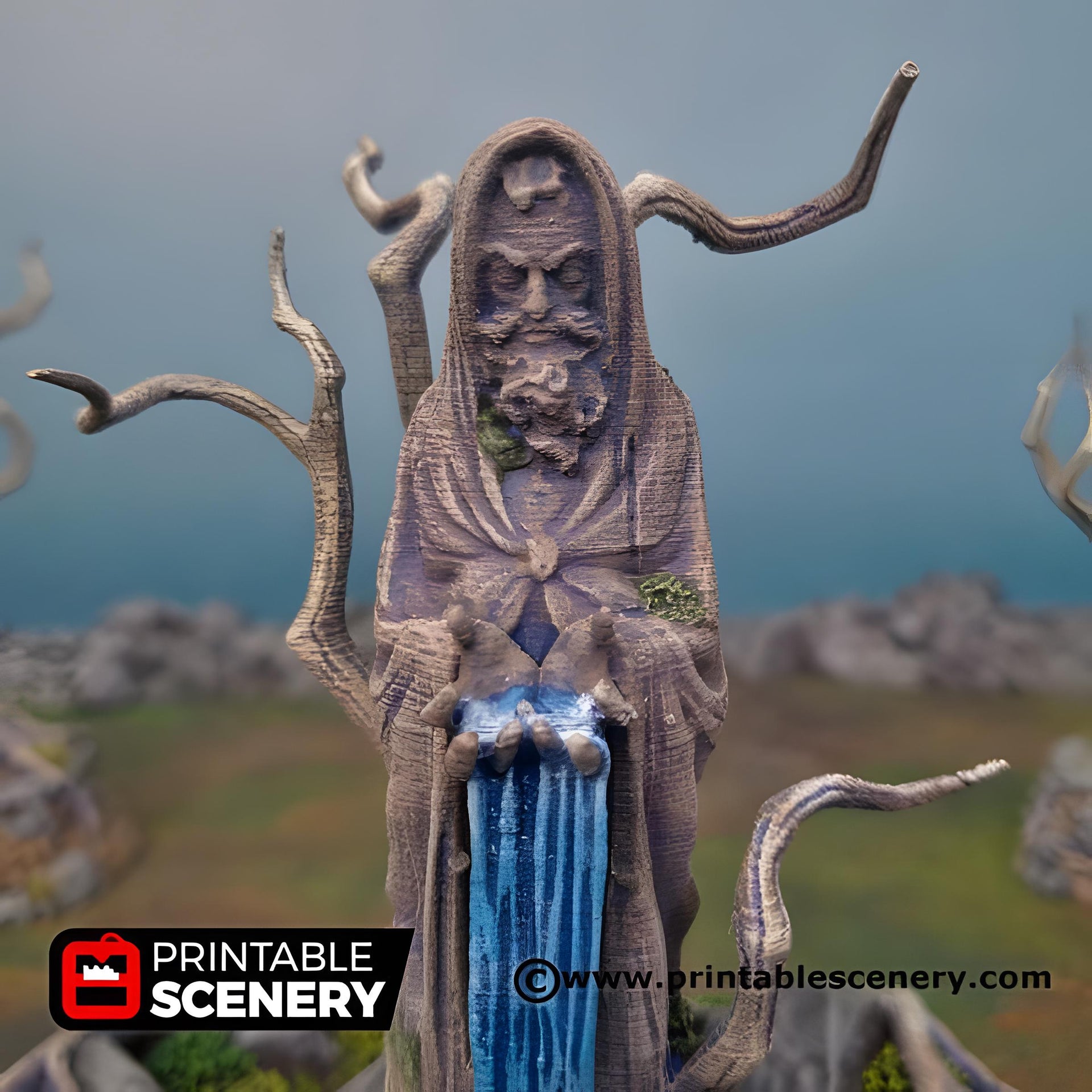 Feywood Shrine. Shadowfey Wilds, 15mm, 28mm, 32mm - Printable Scenery | 28mm and 32mm | Wargaming | DnD | Tabletop Roleplaying