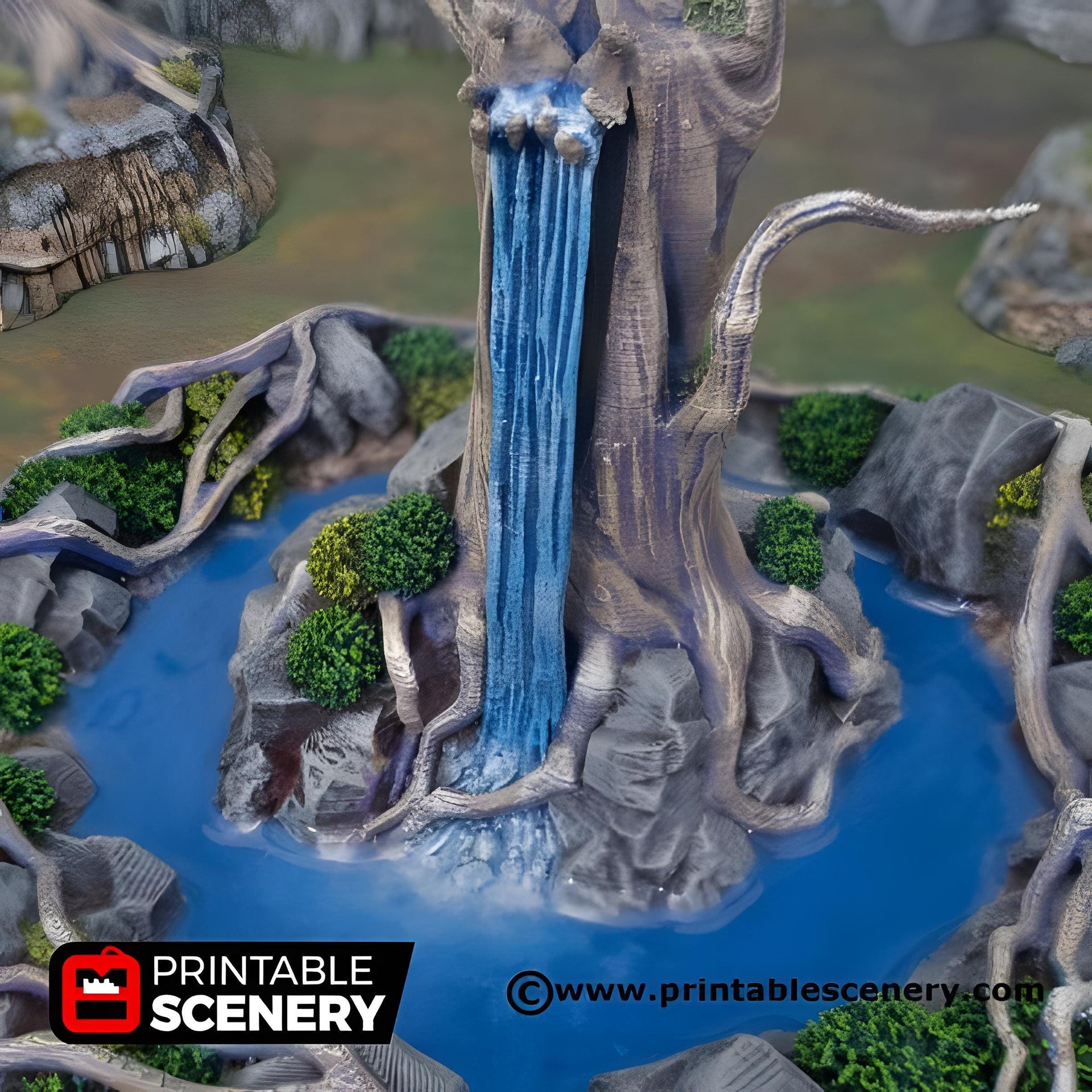 Feywood Shrine. Shadowfey Wilds, 15mm, 28mm, 32mm - Printable Scenery | 28mm and 32mm | Wargaming | DnD | Tabletop Roleplaying
