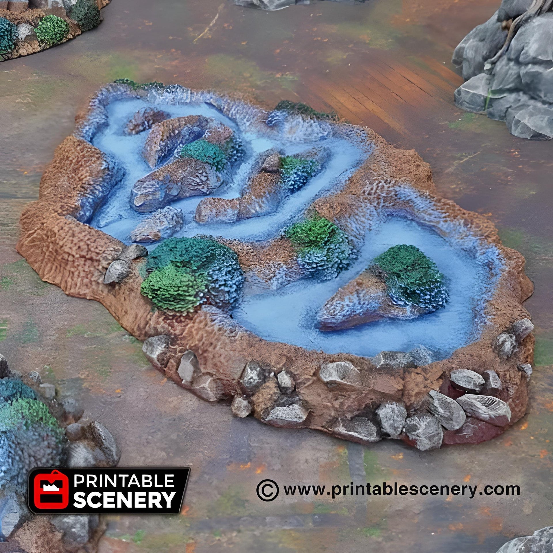 Fey Marshes. Shadowfey Wilds, 15mm, 28mm, 32mm - Printable Scenery | 28mm and 32mm | Wargaming | DnD | Tabletop Roleplaying