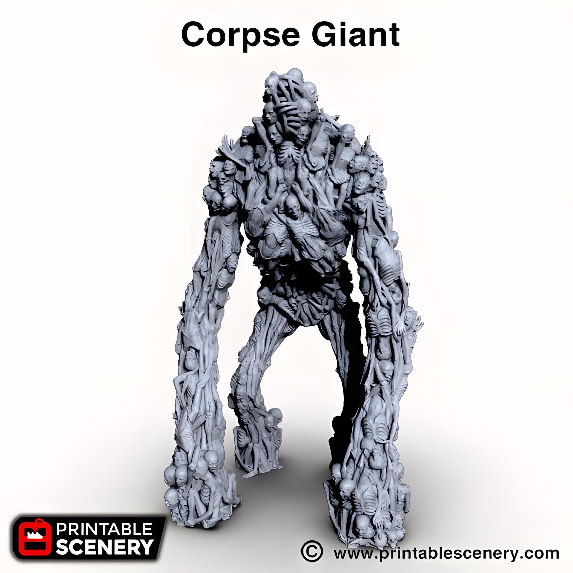 Corpse Giant. Shadowfey Wilds, 15mm, 28mm, 32mm - Printable Scenery | 28mm and 32mm | Wargaming | DnD | Tabletop Roleplaying
