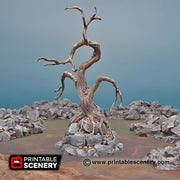 Contorted Trees. Shadowfey Wilds, 15mm, 28mm, 32mm - Printable Scenery | 28mm and 32mm | Wargaming | DnD | Tabletop Roleplaying