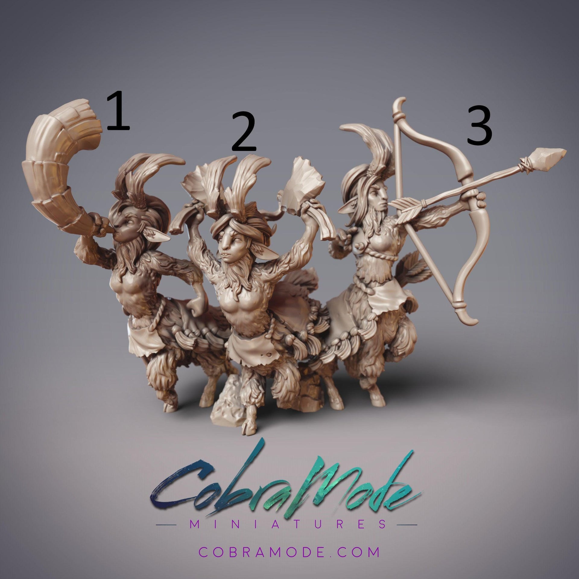 Totapari Outriders, Goat Centaur - CobraMode | 28mm and 32mm | Wargaming | DnD | Tabletop Roleplaying