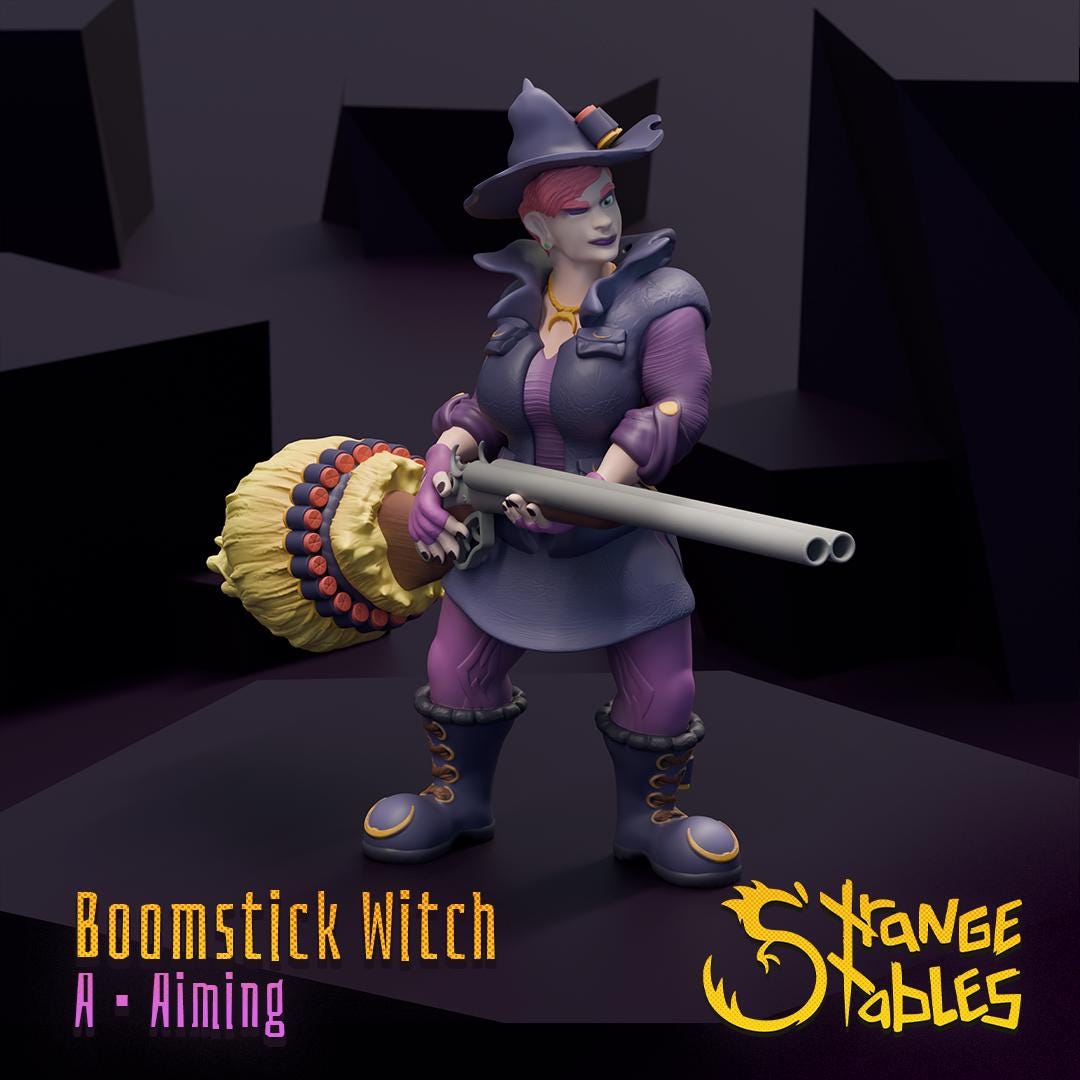 Boonstick Witch - Strange Stables | 28mm and 32mm | Wargaming | DnD | Tabletop Roleplaying