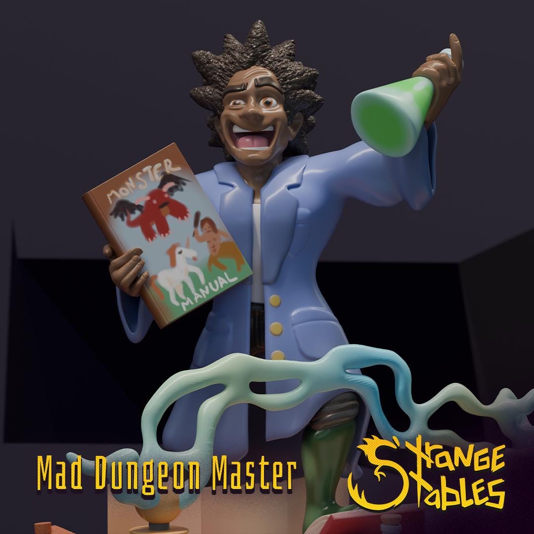 Mad GM, Dungeon Master Inventor - Strange Stables | 28mm and 32mm | Wargaming | DnD | Tabletop Roleplaying