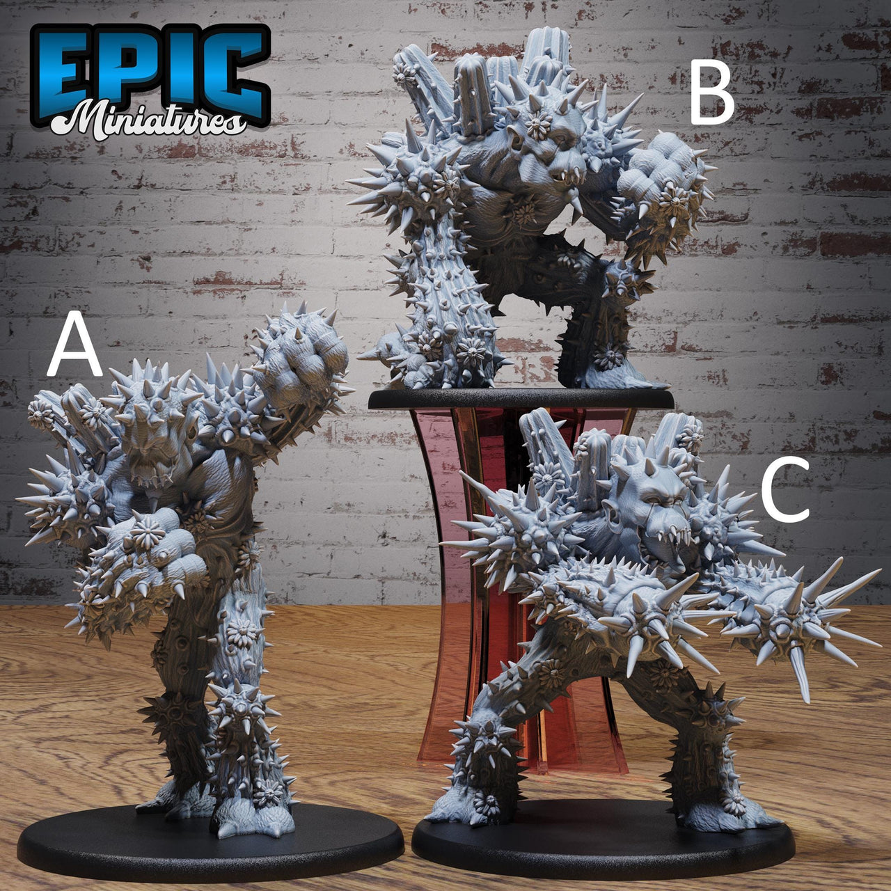 Cactus Golem - Epic Miniatures | Native Magic | 28mm and 32mm | Wargaming | DnD | Tabletop Roleplaying