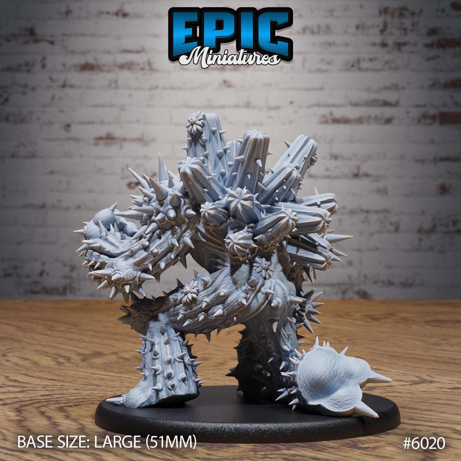 Cactus Golem - Epic Miniatures | Native Magic | 28mm and 32mm | Wargaming | DnD | Tabletop Roleplaying