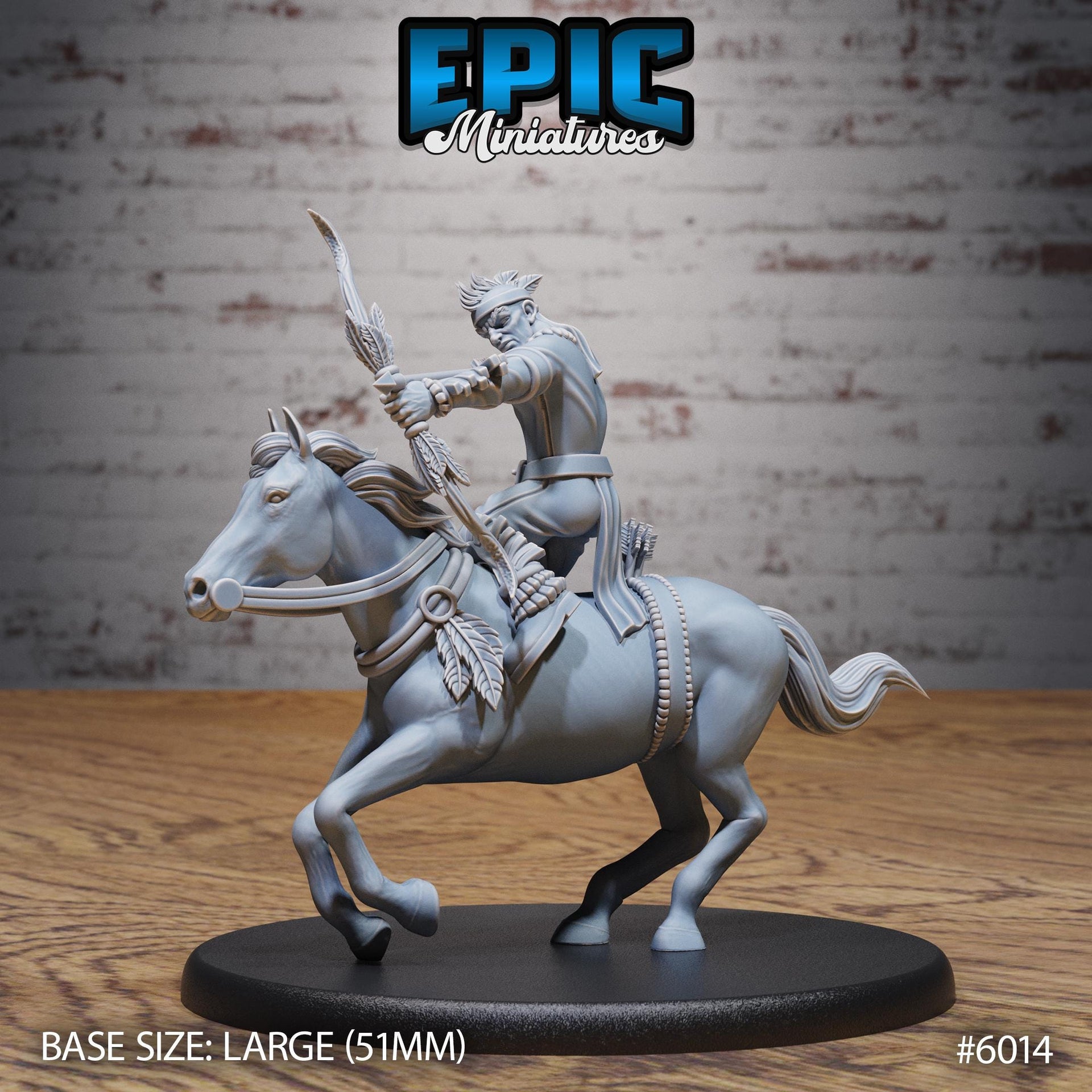 Native Tribe Horse Rider. - Epic Miniatures | Native Magic | 28mm and 32mm | Wargaming | DnD | Tabletop Roleplaying