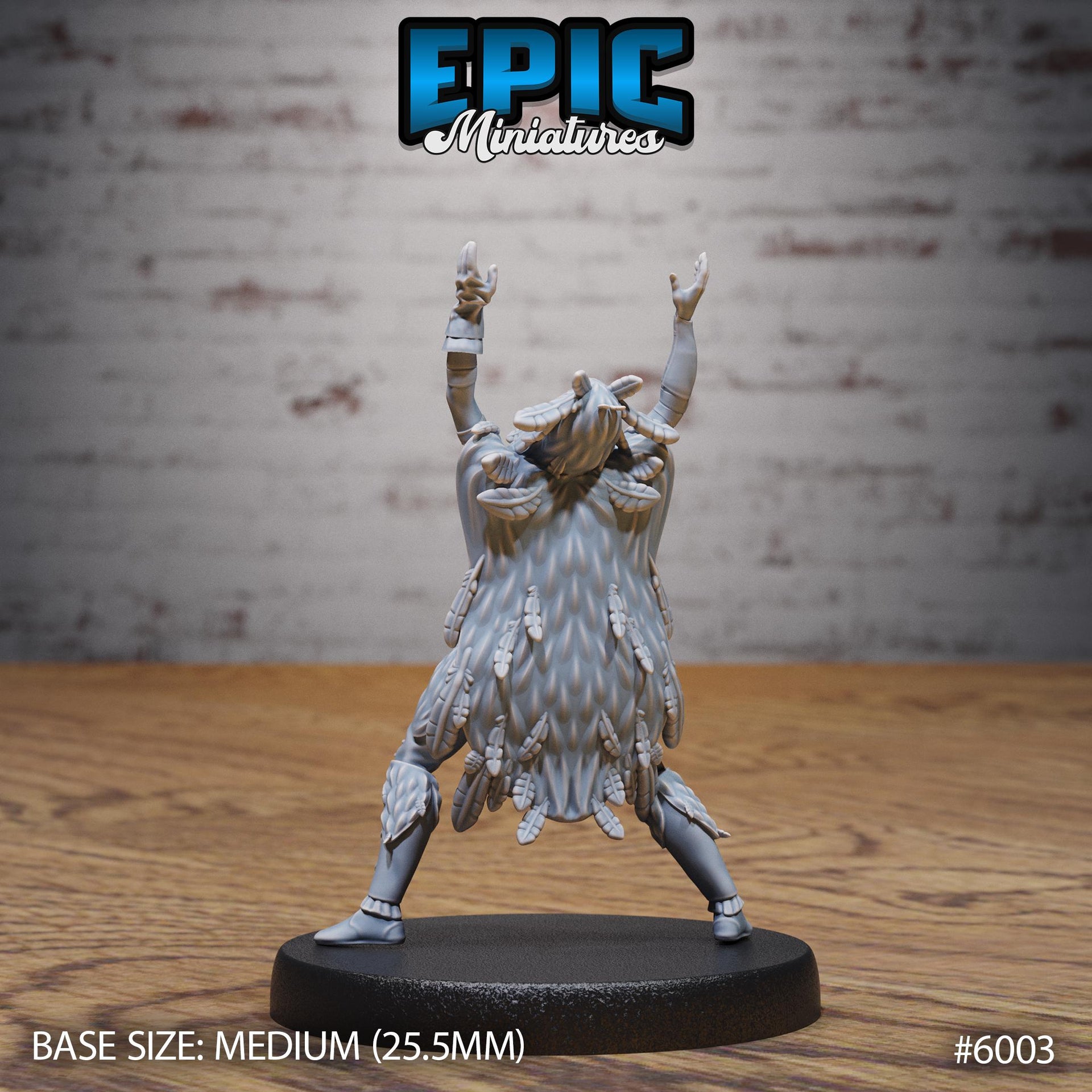 Raven Shaman - Epic Miniatures | Native Magic | 28mm and 32mm | Wargaming | DnD | Tabletop Roleplaying