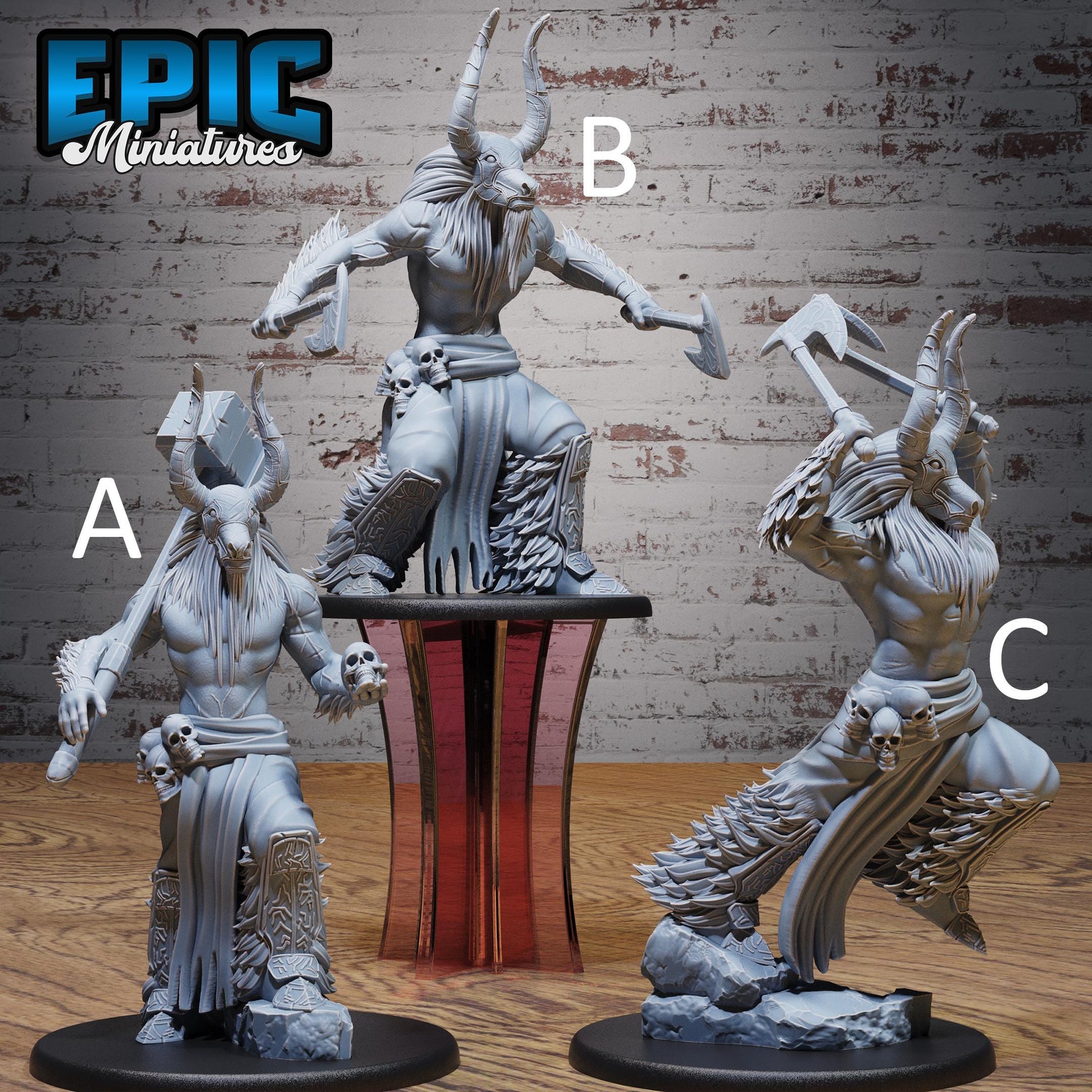 Bull Spirit Warrior - Epic Miniatures | Native Magic | 28mm and 32mm | Wargaming | DnD | Tabletop Roleplaying