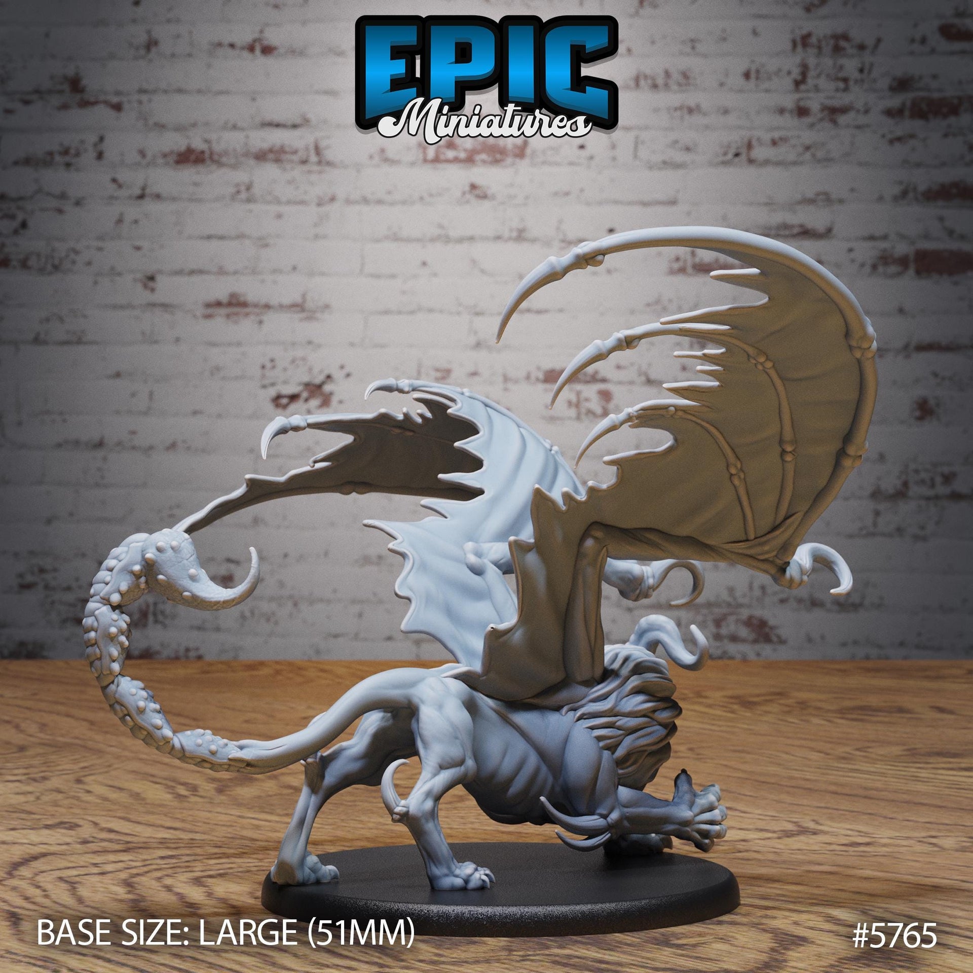 Manticore Classic - Epic Miniatures | Cultist Circle | 28mm and 32mm | Wargaming | DnD | Tabletop Roleplaying