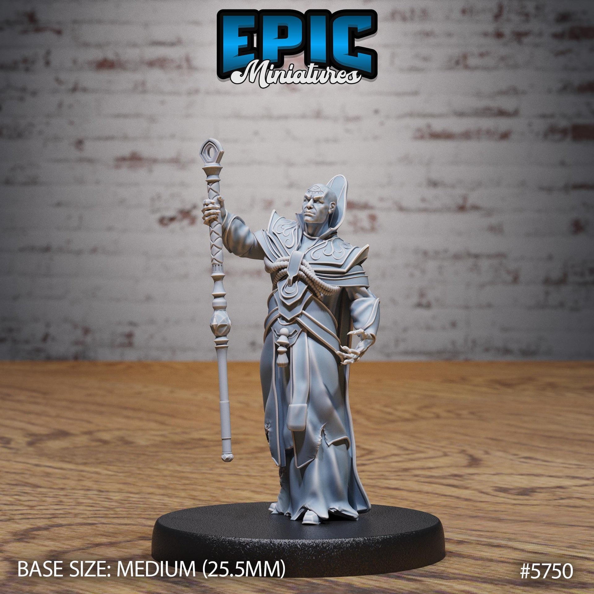 All-Seeing Eye Mage - Epic Miniatures | Cultist Circle | 28mm and 32mm | Wargaming | DnD | Tabletop Roleplaying