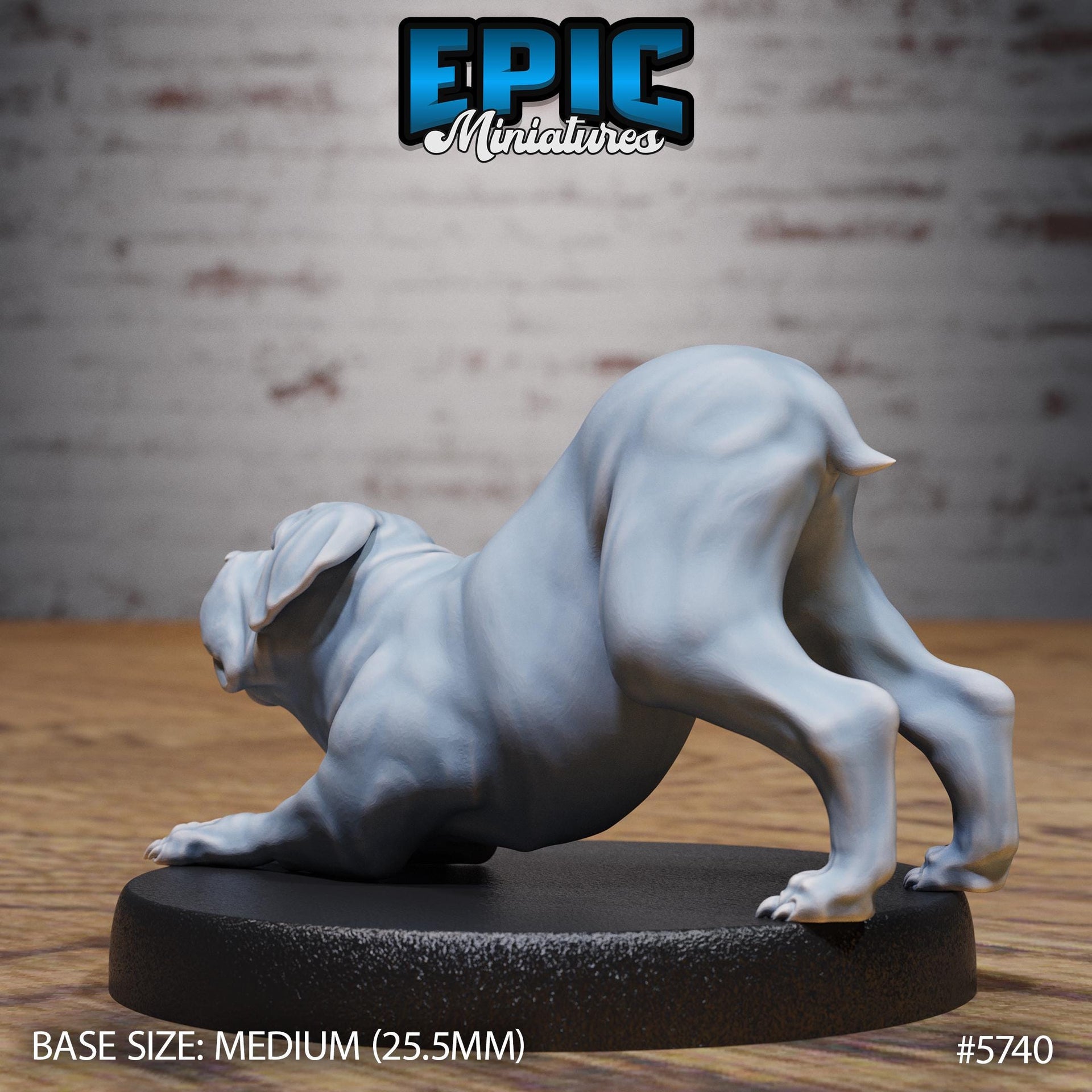 Mastiff War Dog - Epic Miniatures | Cultist Circle | 28mm and 32mm | Wargaming | DnD | Tabletop Roleplaying