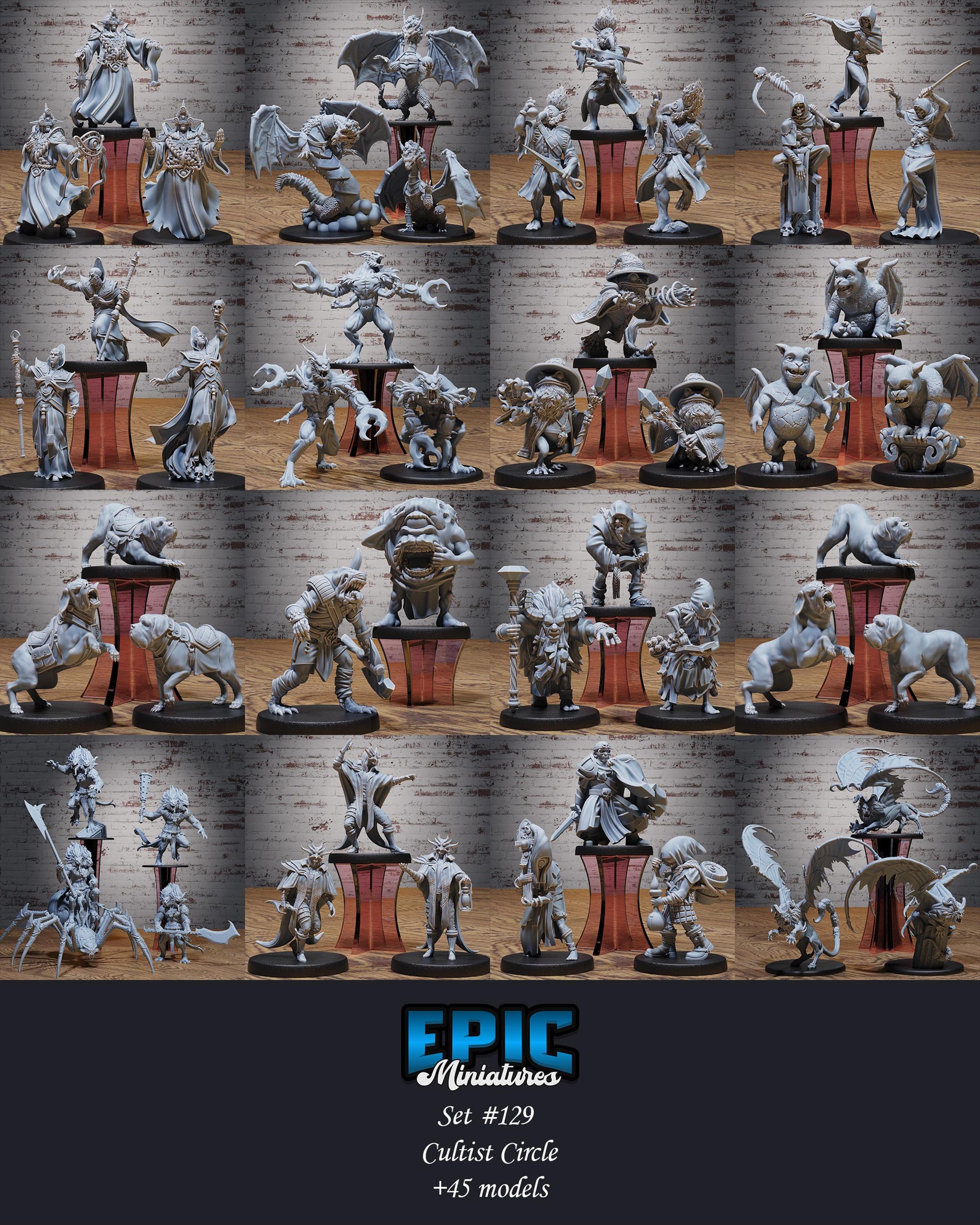 Mastiff War Dog - Epic Miniatures | Cultist Circle | 28mm and 32mm | Wargaming | DnD | Tabletop Roleplaying