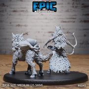 Wolf Spirit Huntress - Epic Miniatures | Native Magic | 28mm and 32mm | Wargaming | DnD | Tabletop Roleplaying