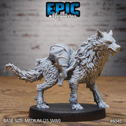 Wolf Spirit Huntress - Epic Miniatures | Native Magic | 28mm and 32mm | Wargaming | DnD | Tabletop Roleplaying