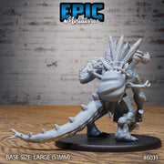 Lizard Folk Ettin - Epic Miniatures | Native Magic | 28mm and 32mm | Wargaming | DnD | Tabletop Roleplaying