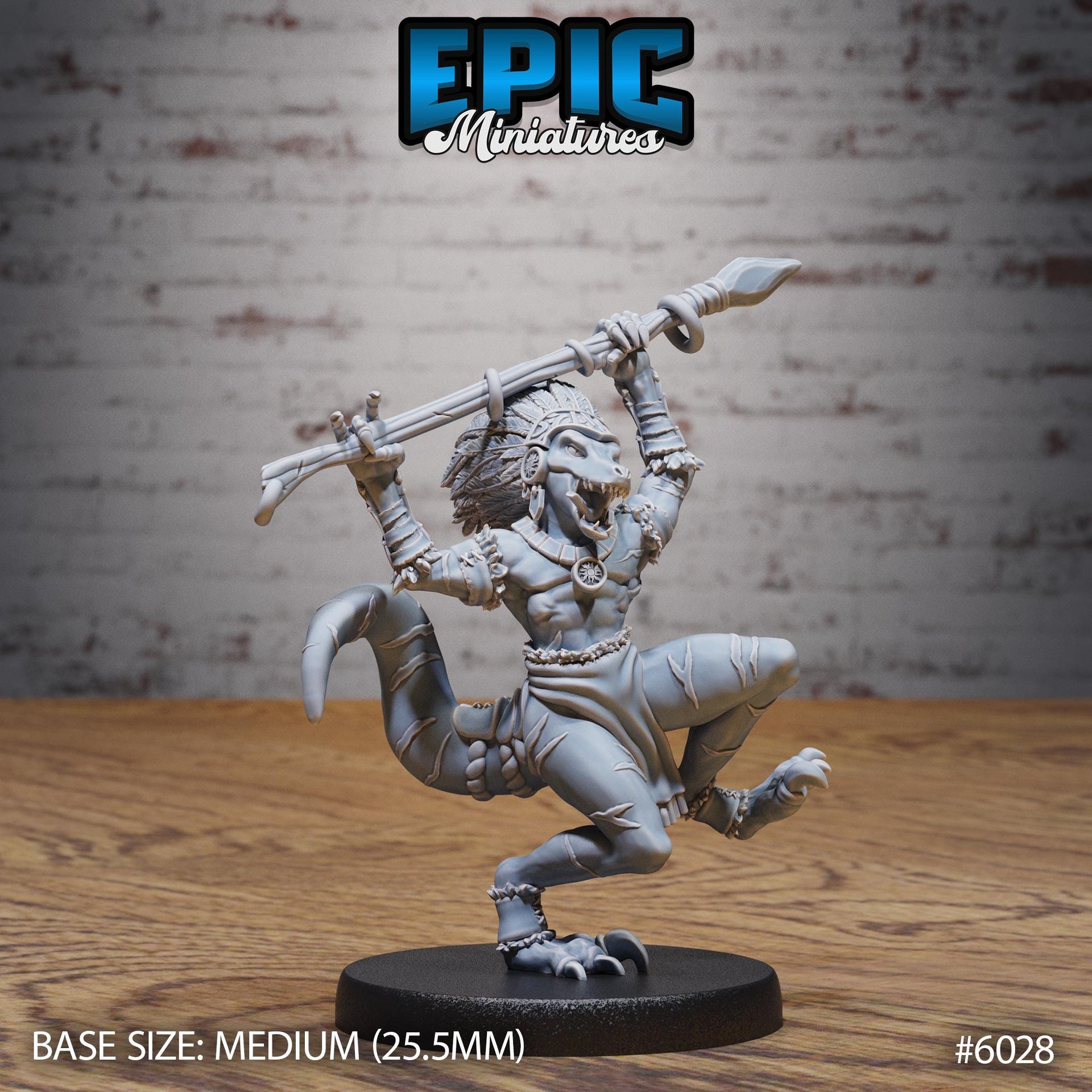Tribe Kobold Shaman - Epic Miniatures | Native Magic | 28mm and 32mm | Wargaming | DnD | Tabletop Roleplaying