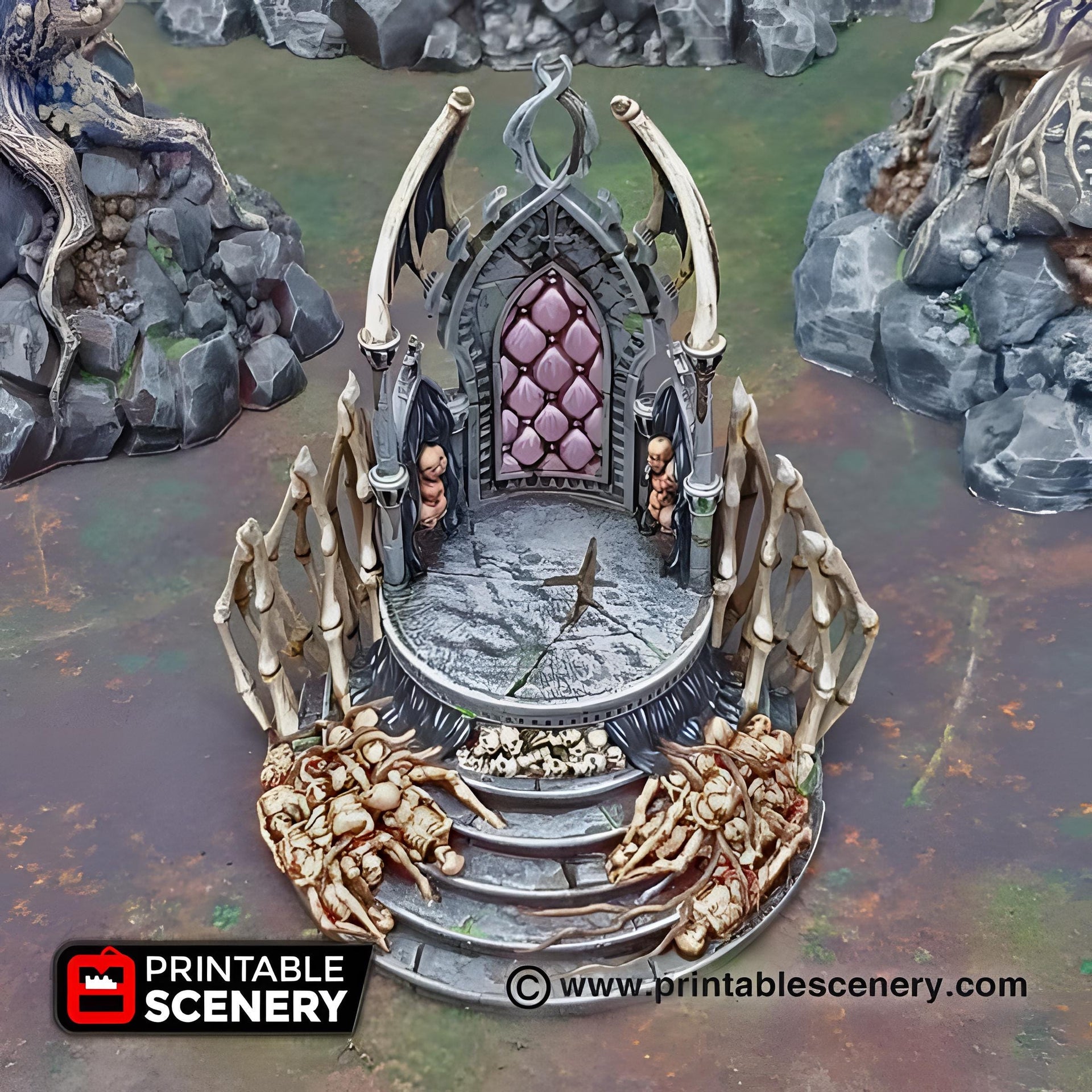 The Shadow Throne. Shadowfey Wilds, 15mm, 28mm, 32mm - Printable Scenery | 28mm and 32mm | Wargaming | DnD | Tabletop Roleplaying