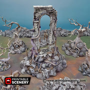 Shadows Gate. Shadowfey Wilds, 15mm, 28mm, 32mm - Printable Scenery | 28mm and 32mm | Wargaming | DnD | Tabletop Roleplaying
