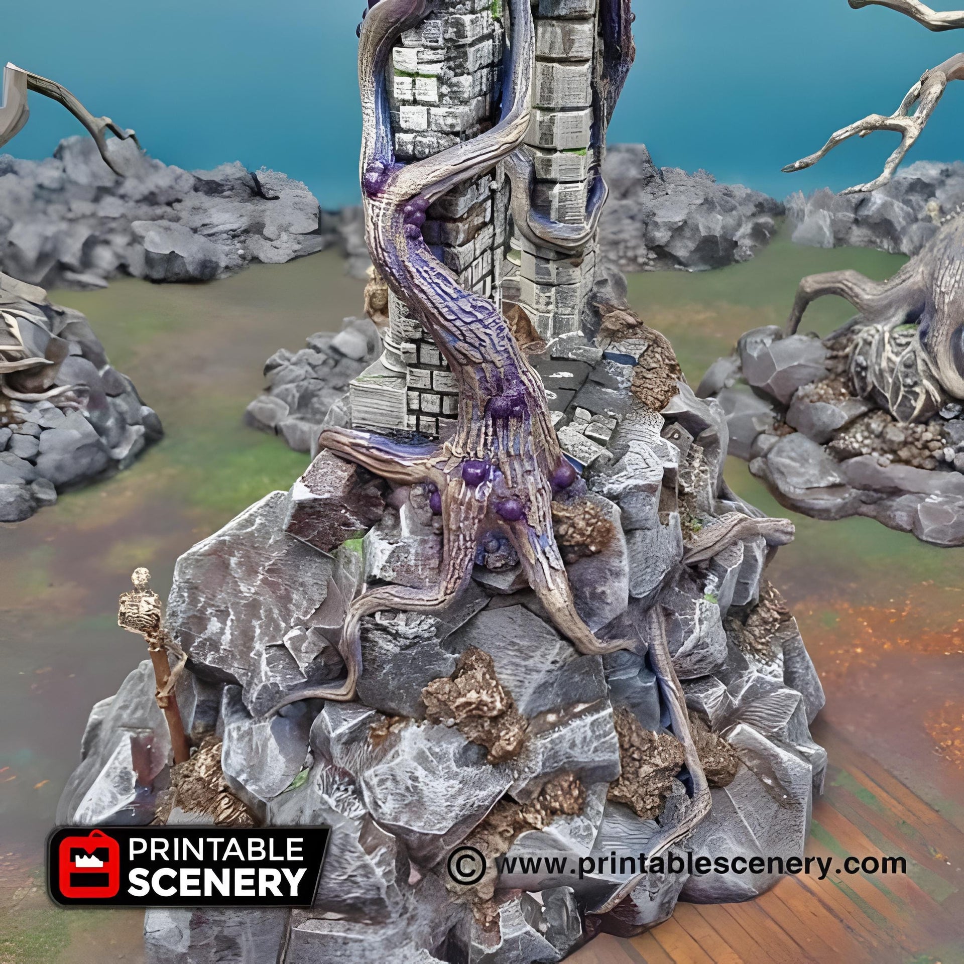 Shadows Gate. Shadowfey Wilds, 15mm, 28mm, 32mm - Printable Scenery | 28mm and 32mm | Wargaming | DnD | Tabletop Roleplaying