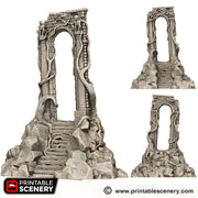 Shadows Gate. Shadowfey Wilds, 15mm, 28mm, 32mm - Printable Scenery | 28mm and 32mm | Wargaming | DnD | Tabletop Roleplaying