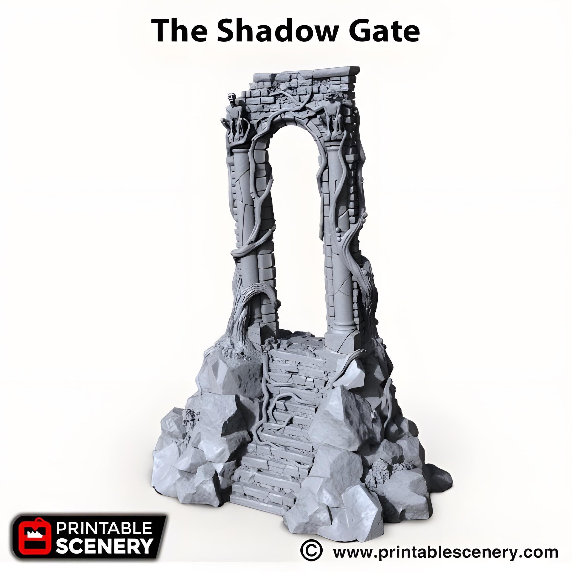 Shadows Gate. Shadowfey Wilds, 15mm, 28mm, 32mm - Printable Scenery | 28mm and 32mm | Wargaming | DnD | Tabletop Roleplaying