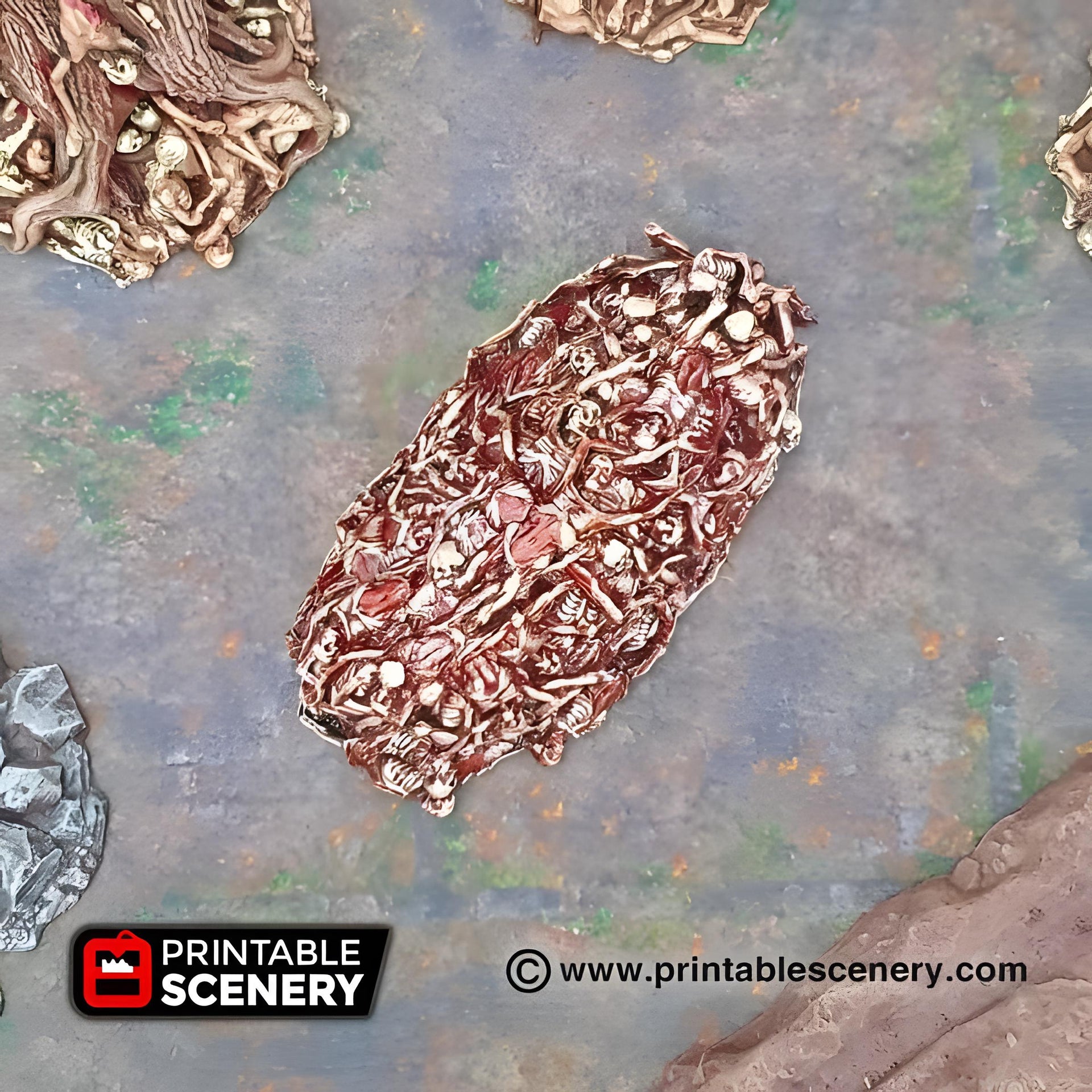 Corpse Piles. Shadowfey Wilds, 15mm, 28mm, 32mm - Printable Scenery | 28mm and 32mm | Wargaming | DnD | Tabletop Roleplaying