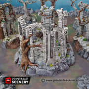 Court of the Shadowking. Shadowfey Wilds, 15mm, 28mm, 32mm - Printable Scenery | 28mm and 32mm | Wargaming | DnD | Tabletop Roleplaying