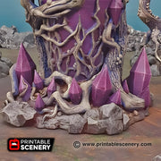 Corrupted Feyheart. Shadowfey Wilds, 15mm, 28mm, 32mm - Printable Scenery | 28mm and 32mm | Wargaming | DnD | Tabletop Roleplaying