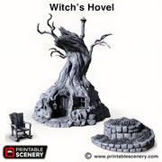 witches Hovel. Shadowfey Wilds, 15mm, 28mm, 32mm - Printable Scenery | 28mm and 32mm | Wargaming | DnD | Tabletop Roleplaying