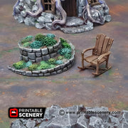witches Hovel. Shadowfey Wilds, 15mm, 28mm, 32mm - Printable Scenery | 28mm and 32mm | Wargaming | DnD | Tabletop Roleplaying